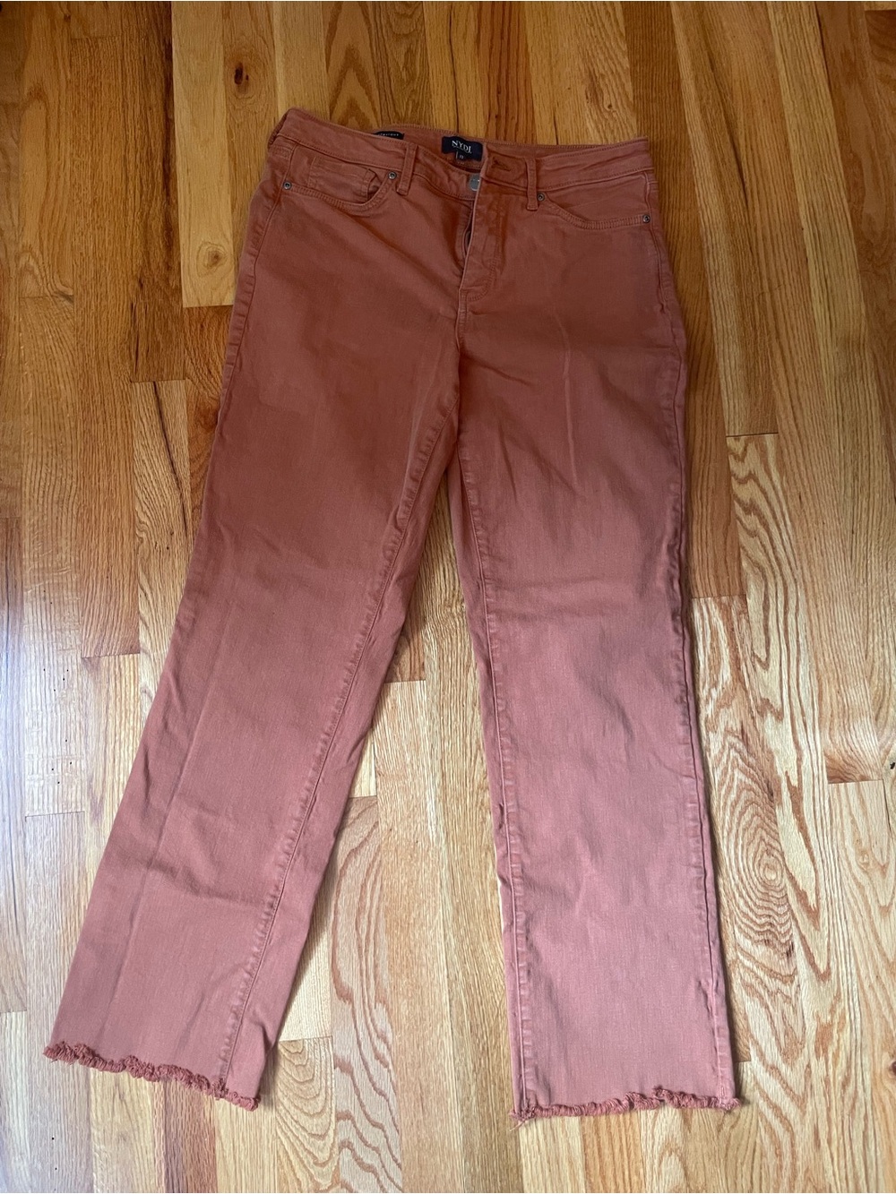 NYDJ Women's Straight-Leg Jeans in Terracotta